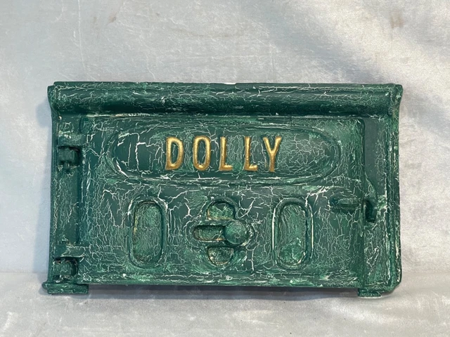 antique/vintage Dolly? stove door. refurbished. art deco.