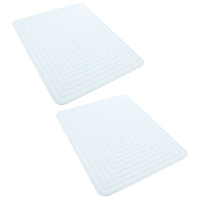2 piezas estera de silicona Trivets alfombra resistente al calor olla de silicona - soporte versátil Sc