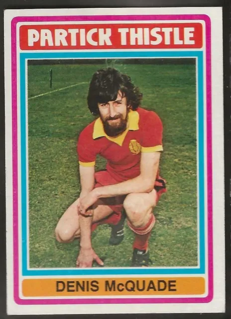 Topps-Football (Scottish Red Back 1976)-#039- Partick Thistle - Mcquade