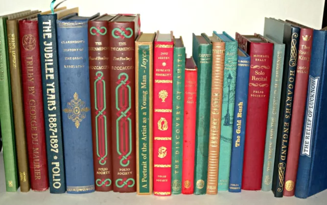 Collection of 20 Folio Society Books - No Slipcases, Various Titles