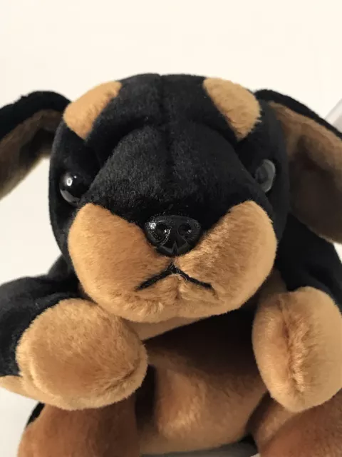 Ty Beanie Baby Doby the Doberman Dog Babies Retired DOB October 9, 1996 Plush