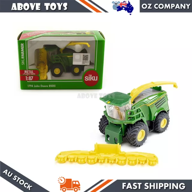 Siku 1:87 Scale John Deere 8500i Harvester Green Yellow Diecast Toy Model