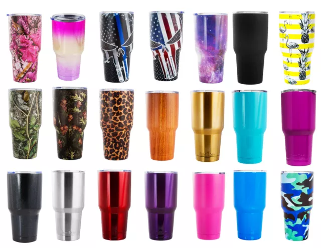 BonBon 30 Ounce Tumbler Stainless Steel Cup with Lid (21 Styles and Colors!)