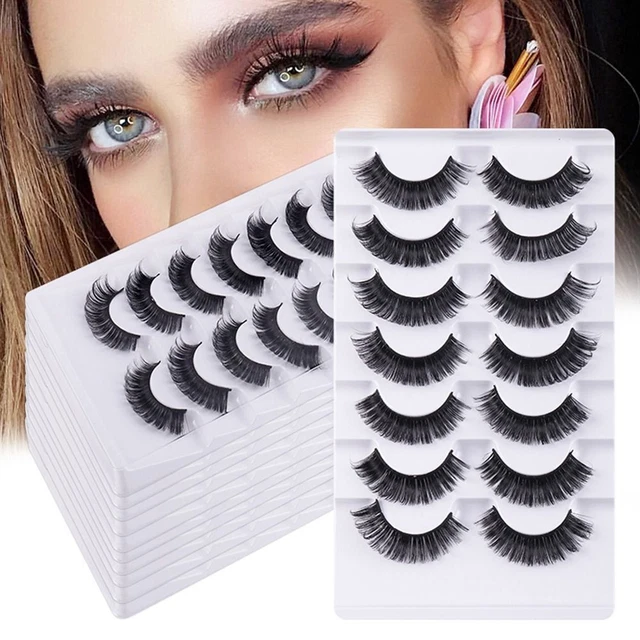 Extensions Faux Mink Lashes False Eyelashes Cat Eye Lashes Russian Strip Lashes