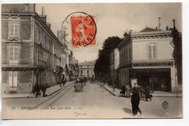 EPERNAY - Marne - CPA 51 - Commerces - Crédit Lyonnais rue Jean Moet 2