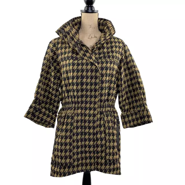 The Fillmore Est 1965 Women's Glen Plaid Hooded Water Repellent Coat Anorak