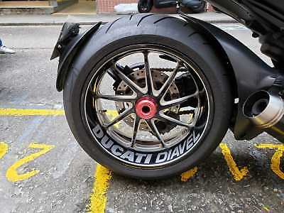 decal for Ducati Diavel & more ?. White Ducati corse rear wheel sticker