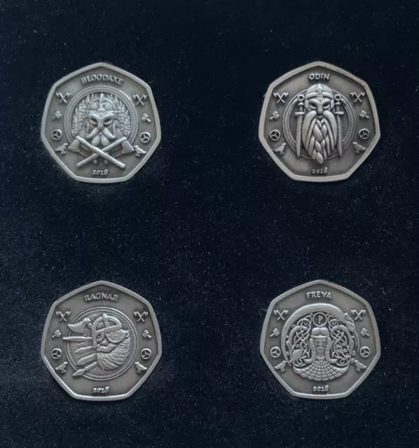 IOM Viking 50p Collectors Group Coin’s #1, #2, #3 & #4 !, Isle Of Man