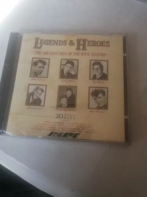 Various Legends & Heroes The Greatest Hits Of The Rock Legends CD  20 Tracks