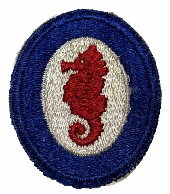 Original WWII U.S. ARMY ATLANTIC BASE COMMAND COLOR CUT EDGE PATCH NG