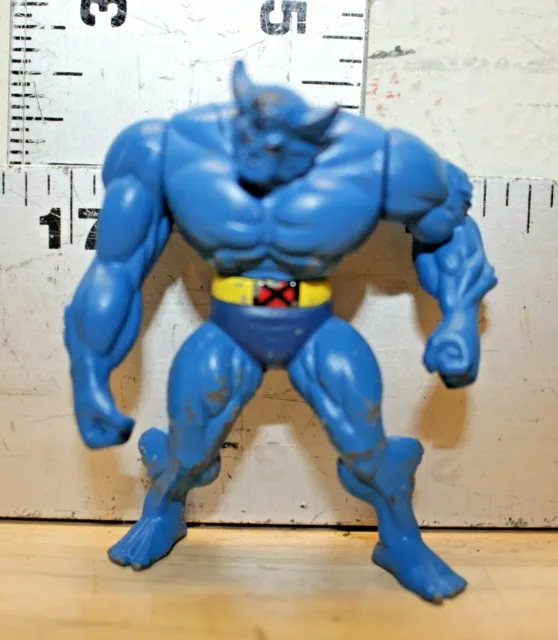 Marvel X-Men Steel Mutants Die Cast Metal 2.5" Beast  Mini Figure Toy Biz