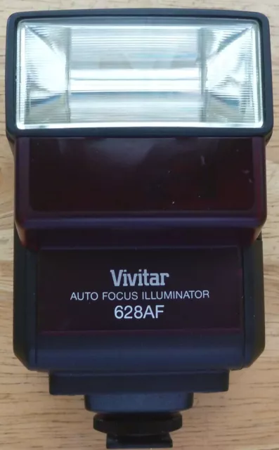VIVITAR 628AF Thyristor Shoe Mount Flash for Minolta SLR AF cameras