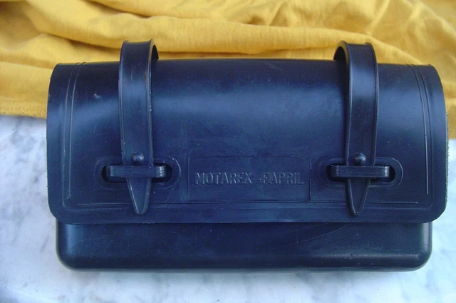 Sacoche Outillage Ancienne En Tôle – Porte-bagages Vélo, Mobylette – État D'origine