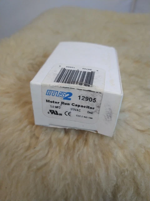 JARD by MARS 12905 MOTOR RUN CAPACITOR 5 MFD 370 VAC OVAL - NEW IN BOX