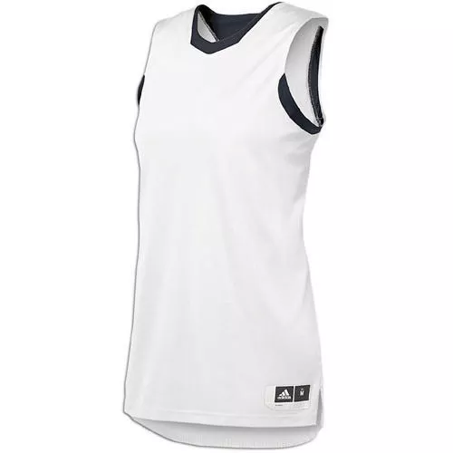 NEW Womens ADIDAS Crazy Light White Black Basketball Jersey Practice Player ID L