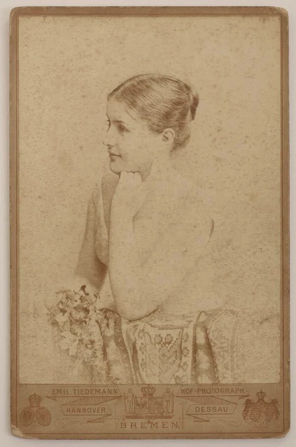 Orig. 1880er Kab.Karte Schauspielerin, von Emil Tiedemann, Bremen