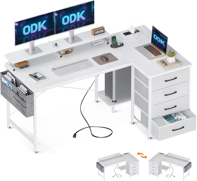 Scrivania Tresa Zinus 140x75 Cm &ndash; Legno E Metallo Con Portaoggetti