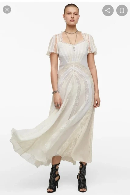 Vestito lungo sales bianco zara