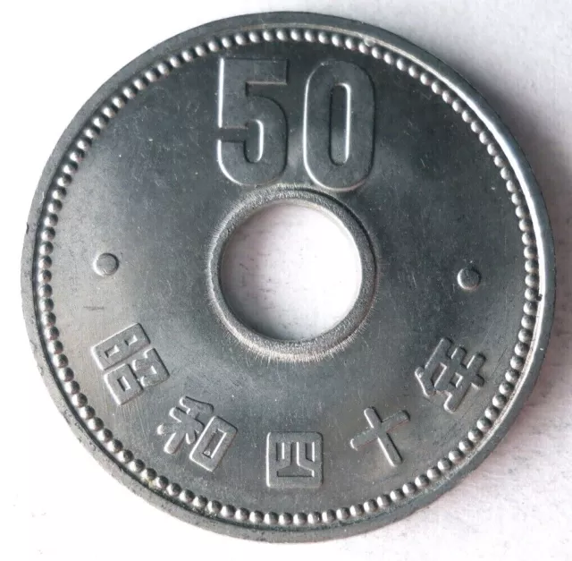 1965 JAPAN 50 YEN - Excellent Coin - FREE SHIP - Bin #341