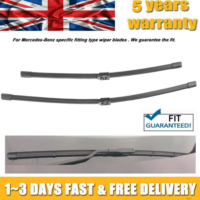 For Mercedes A-Class 2015> Pinch tap Front Windscreen Wiper Blades SET 24"19"