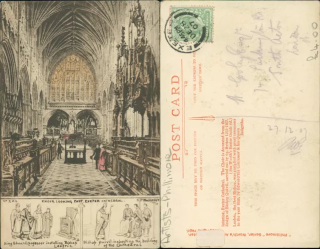 Exeter Cathedral Choir looking East RP Phillimore 1907 Worths