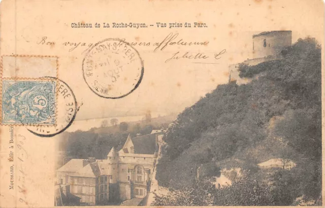 CPA-Château de La Roche-Guyon Park View (126498)