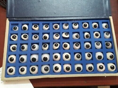 Eyes Artificial Prosthetic Set 50 Pieces Realistic Human Nature Mix Color