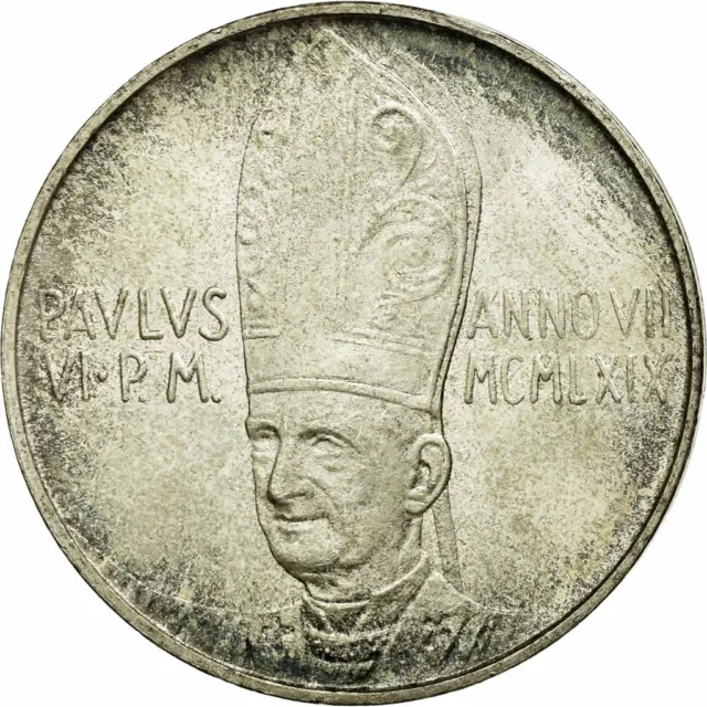 [#59418] Coin, VATICAN CITY, Paul VI, 500 Lire, 1969, MS, Silver, KM:115