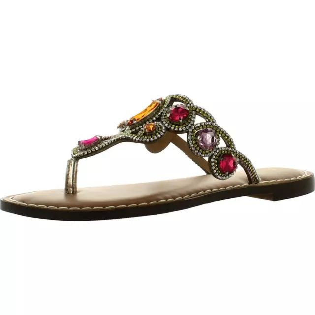 Thalia Sodi Womens Willa  Slip On Dressy Thong Slide Sandals Shoes BHFO 9377