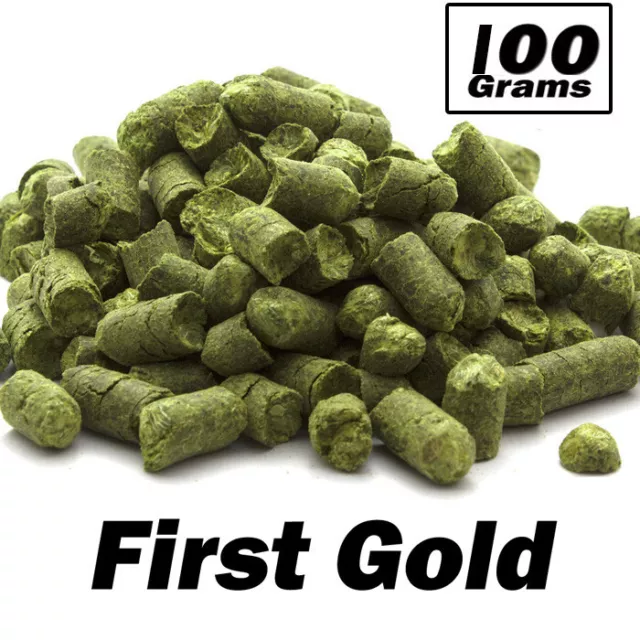 100g First Gold Pellets 2 X 50g Hops Alpha Acid 6.5-8.5% UK Home Brew