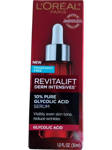 L'Oreal Paris Revitalift Glycolic Acid Serum 1 Oz Eliminate Wrinkles