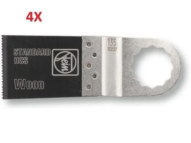 4 x FEIN 6 35 02 135 02 5 Supercut E-Cut Standard HCS Blade 35x50mm