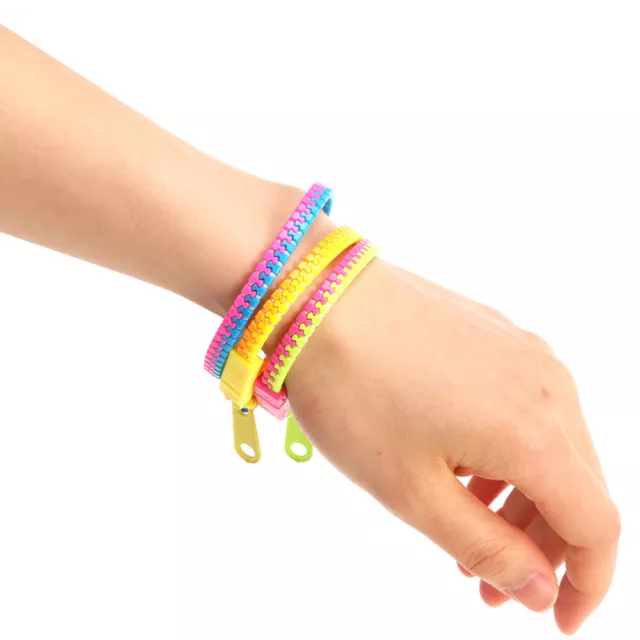 4x Reißverschlussarmband Zappel/Freundschaft Armband für Kinderparty