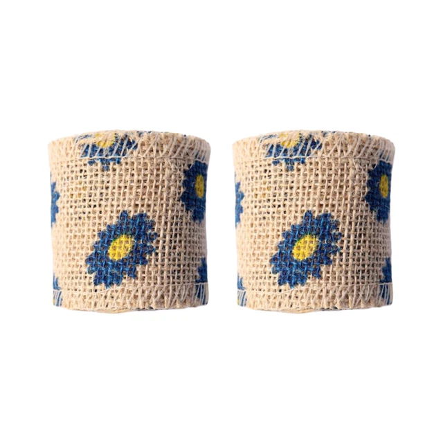 2x Jute Band Band für Handwerk Weihnachten Bogen Haar Zubehör Jute Band Rolle 10