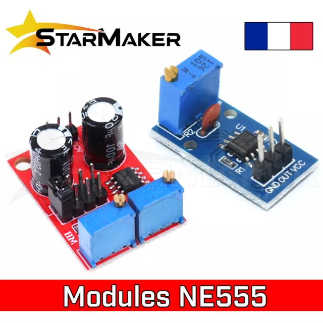 NE555 Module générateur de signaux impulsions carré 5-12V Fréquence + duty cycle