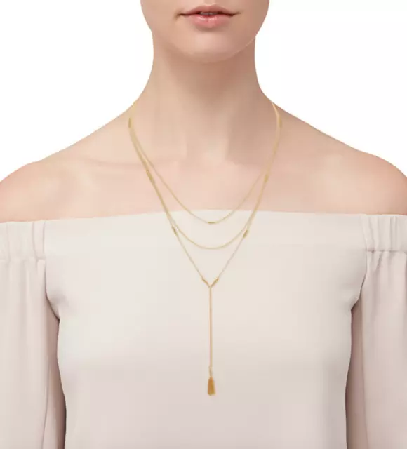 Gorjana J1536 Women's Gold Joplin Layered Lariat Necklace 2