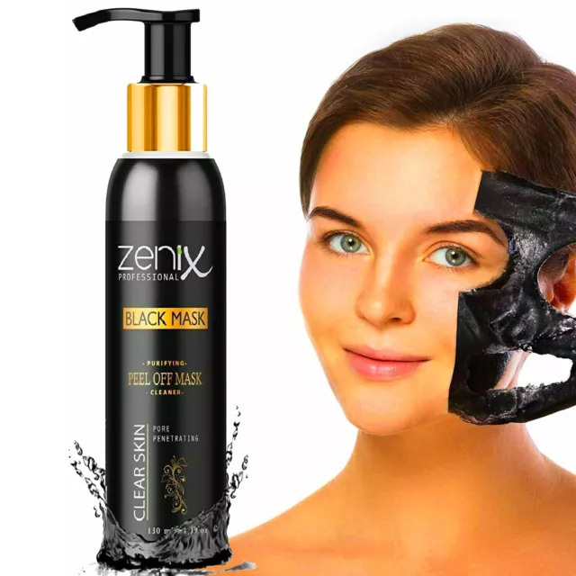 Zenix Black Peel Off Mask  Professional Remedy for Blackheads and OilySkin 130ml