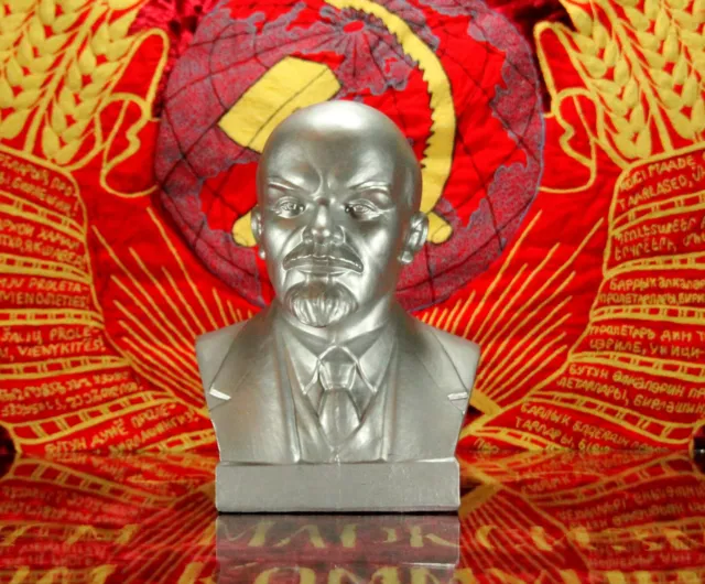Soviet bust of Vladimir Lenin. vintage table figurine, ORIGINAL! USSR rare