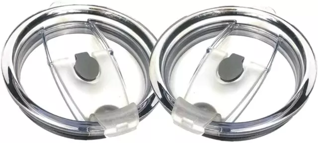 2 Replacement Flip Lids for Stainless Steel Insulated Tumbler Travel Mug,