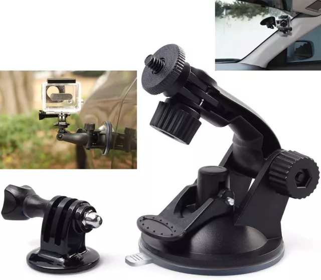 Car Suction Mount Holder For GoPro Max Hero 12 11 10 9 8 7 6 5 4 3 Osmo Insta360