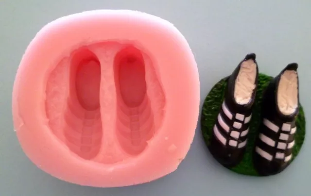 Football Boots Silicone Mould For Cake Topper, Chocolate, Clay Etc