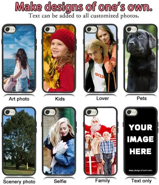 Personalised Picture Of Your Choice Black Phone Case For Huawei - Pixel - Sony