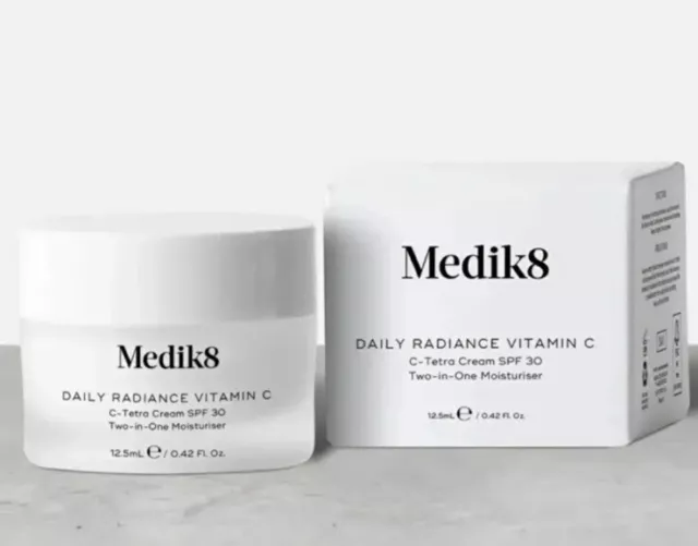 Medik8 Daily Radiance Vitamin C 50ml C-Tetra Cream SPF30 Two in One Moisturiser