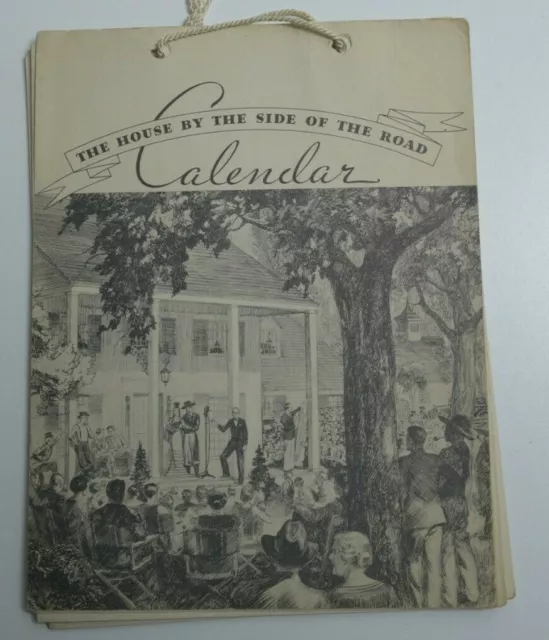 1935 Calendar "The House By The Side Of The Road" Vintage