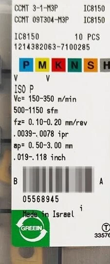 20 Pcs Original  User Tools    Ccmt 09T304-M3P Ic8150