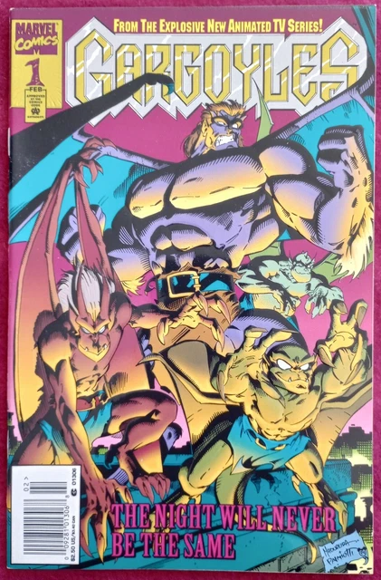 Gargoyles #1 Embossed Cover 1st Appearance of Gargoyles NM Newsstand
