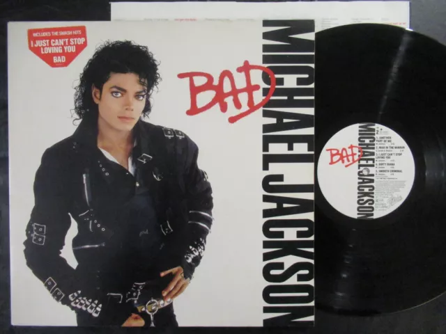 MICHAEL JACKSON Bad / LP Holland 1987 CBS EPIC EPC 4502901