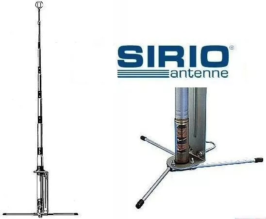 Sirio Gp E 27 - 5/8 Antenna Base Cb - 27 Mhz Lungh. 6,50 Mt