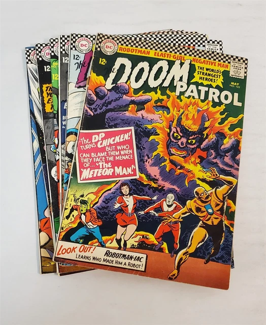 H103 Silver Age Dc Comics Doom Patrol #103 104 107 108 109 111 116