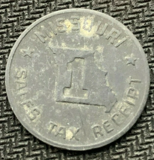 Missouri Sales Tax Receipt Token  Coin         #B961